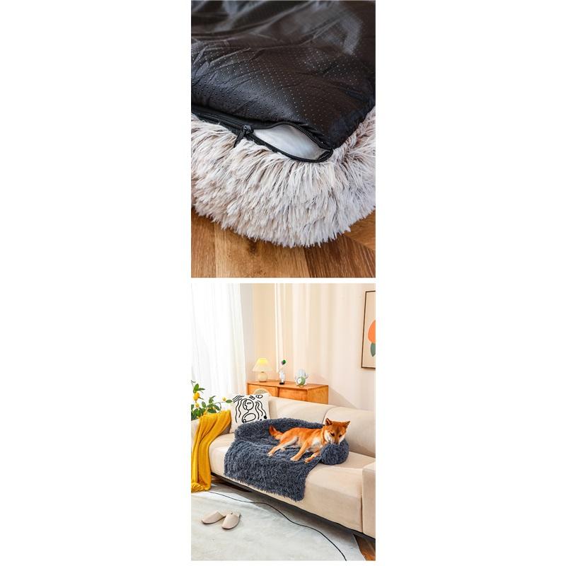 Съемная и моющаяся кровать для собак, удобный коврик для сна зимой