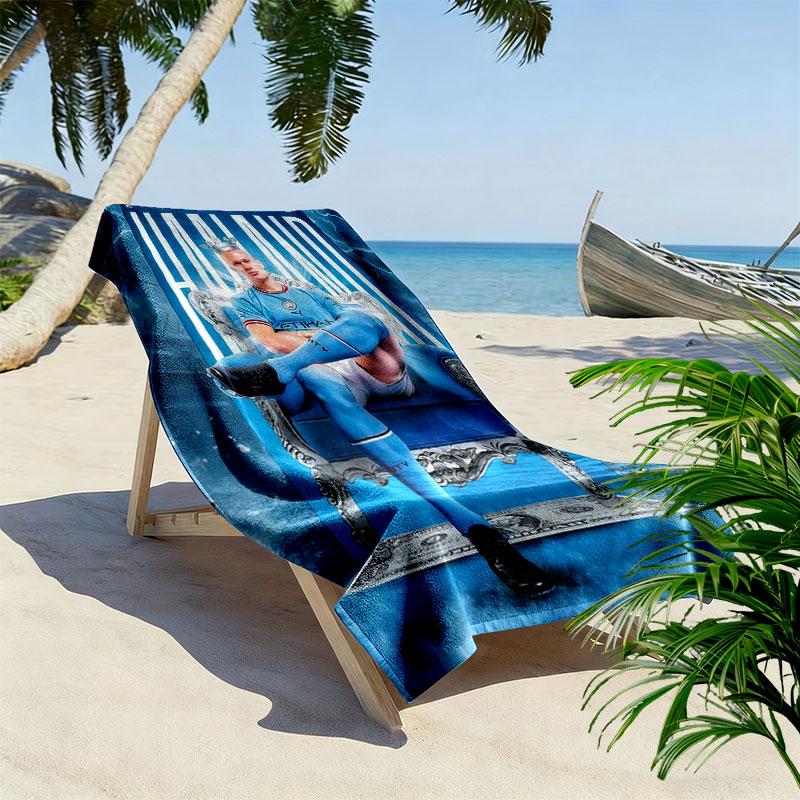 Haaland Dream Print Beach Towel, Large Soft Quick Dry Towel for Beach Camping Swimming