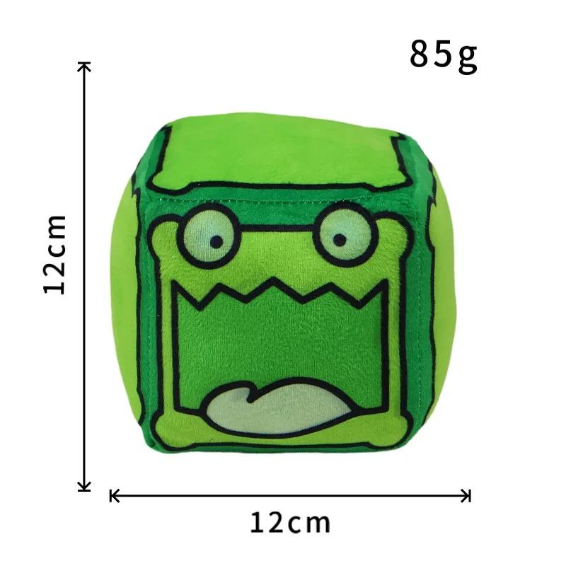 Плюшевые игрушки Geometry Dash Cube Маленькая подушка Мягкая плюшевая кукла Квадратный кулон Игра Милый домашний декор Детский подарок на день рождения