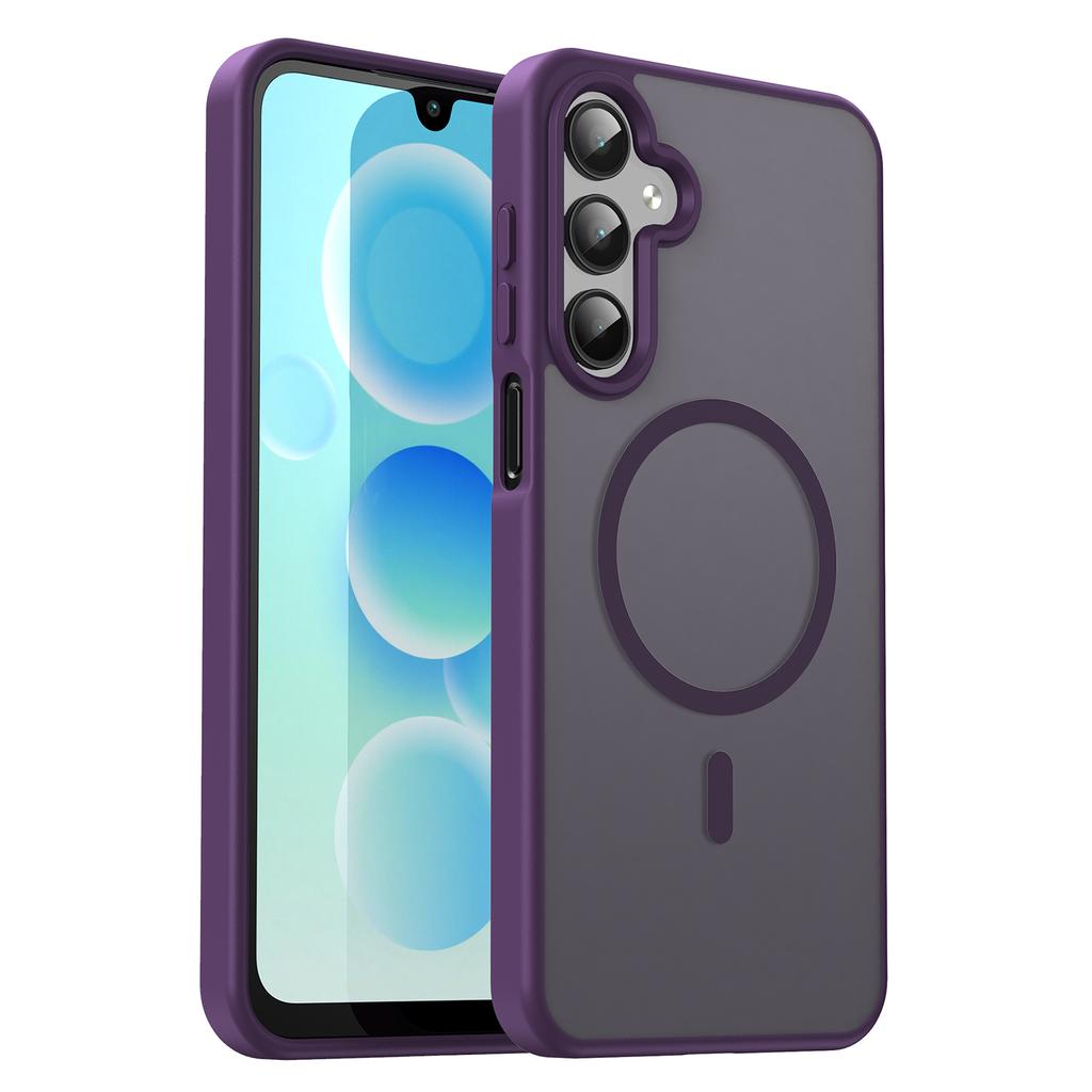 Samsung Galaxy A55 Phone Case, Magnetic Shockproof Matte Phone Cover for Samsung Galaxy A55