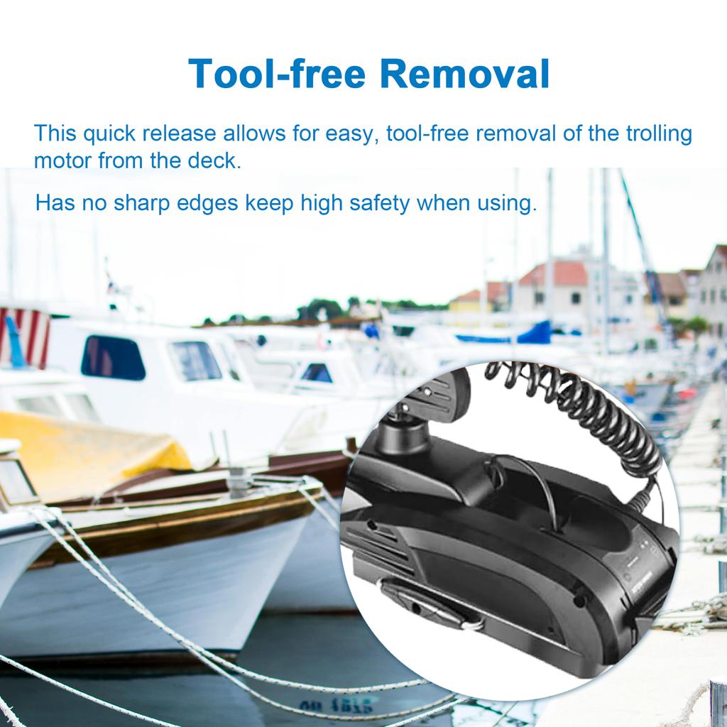1854021 MKA-21 Quick Release Mount Bracket Compatible with Minn Kota Ulterra Terrova PowerDrive Trolling Motor Easy Install Hold