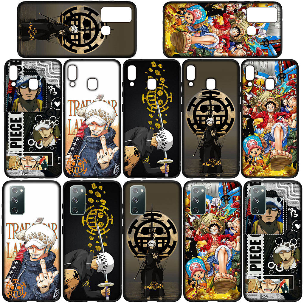 Чехол для iPhone 16 15 Xiaomi Redmi Note 14 13 12 11 Pro Max 16e Samsung Galaxy S25 S24 S23 Moto OPPO Huawei One Piece Luffy Trafalgar Law Чехол для телефона