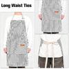 2 Pack Adjustable Bib Apron, Waterdrop Resistant with 2 Pockets for Men Women, Suit for Kitchen And Outdoor BBQ