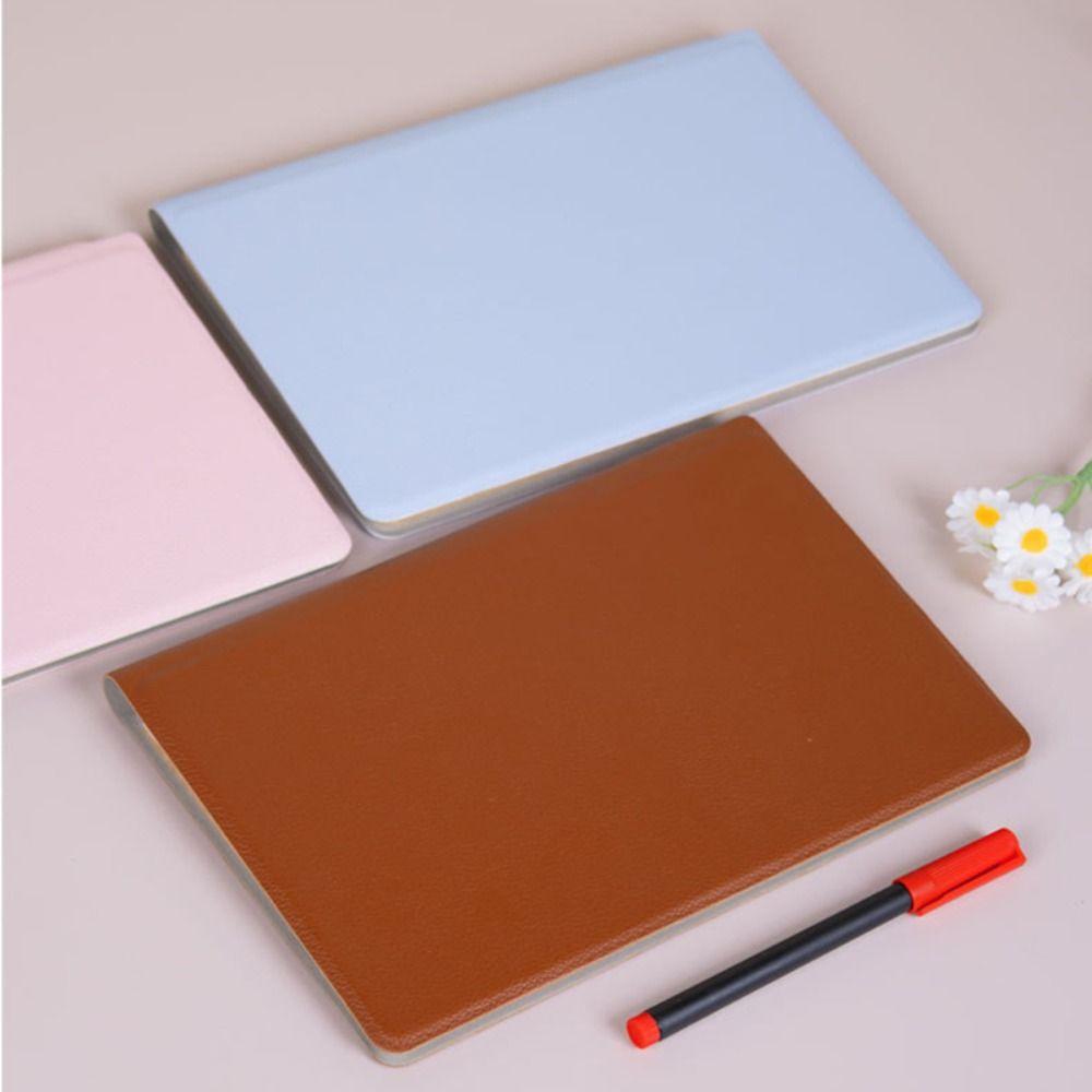 PU Leather Whiteboard Notebook Reusable Erasable Writing Board Whiteboard Desktop Using