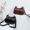 Oily Leather Retro Armpit Bag European Shoulder Bag New Mobile Phone Bag Armpit Bag