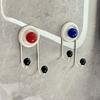 3Pcs Wall Hanging Punch Free Wall Hooks Traceless Shower Hooks Towel/Coat Hooks  Door Entrance