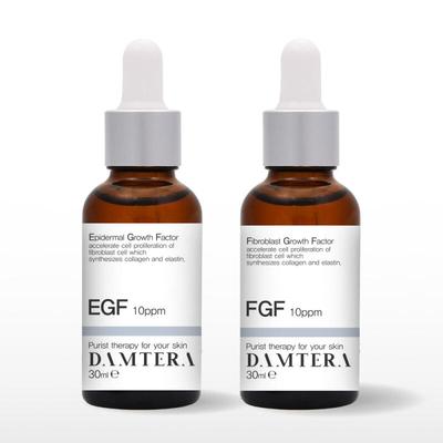 DAMTERA EGF FGF 10ppm Ампула Оригинал 30 мл Набор из 2 шт.