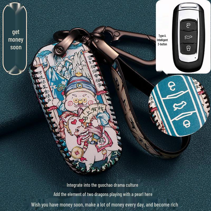 Compatible Key Cover Set for Geely Emgrand, Boyue, Bin Yue, Vision X6/X3, Binrui, and Xingyue Cars