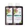 Klorane Quinine Edelweiss Shampoo Double Plan (400ml+400ml) (Scalp Vitality & Hair Strengthening)