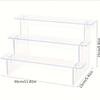 3-5 Tier Acrylic Display Stand Transparent Ladder Display Riser Rack For Cupcake Perfume Jewelry Doll Figures Décor Organizer