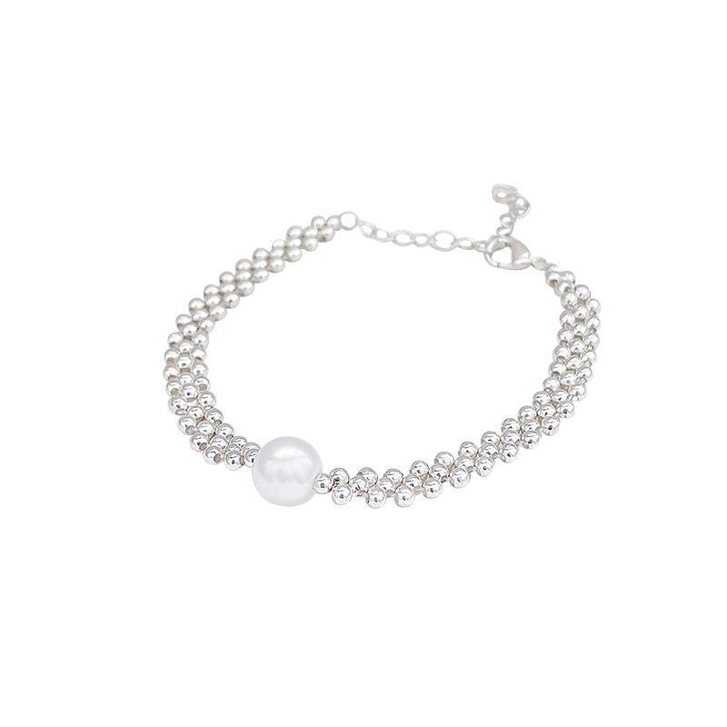 Elegant French Retro Pearl Bracelet - Versatile High-End Style for Women