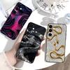 Чехол для телефона с узором черной змеи для Samsung Galaxy A73, A72, A71, A70, A53, A52, A51, Мягкий силиконовый черный чехол