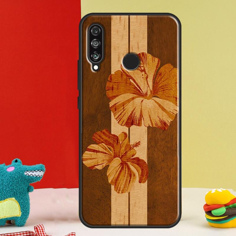 Hibiscus Retro Hawaiian Flower For Huawei P30 Pro P60 P50 P20 P40 P Smart Nova 9 5T Honor Magic 5 Lite X8 X9 a 50 70 Case
