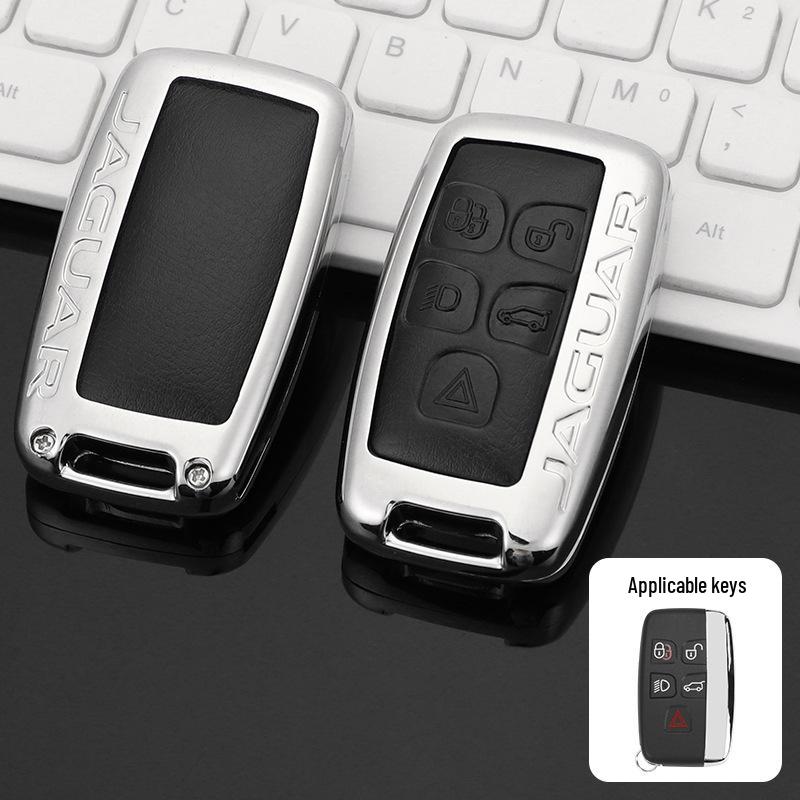 Чехол для ключа Jaguar: Совместимо с моделями XEL, XFL, F-Pace, XJL, XF, XE, F-Type 2022 – Роскошная сумка с пряжкой-ракушкой