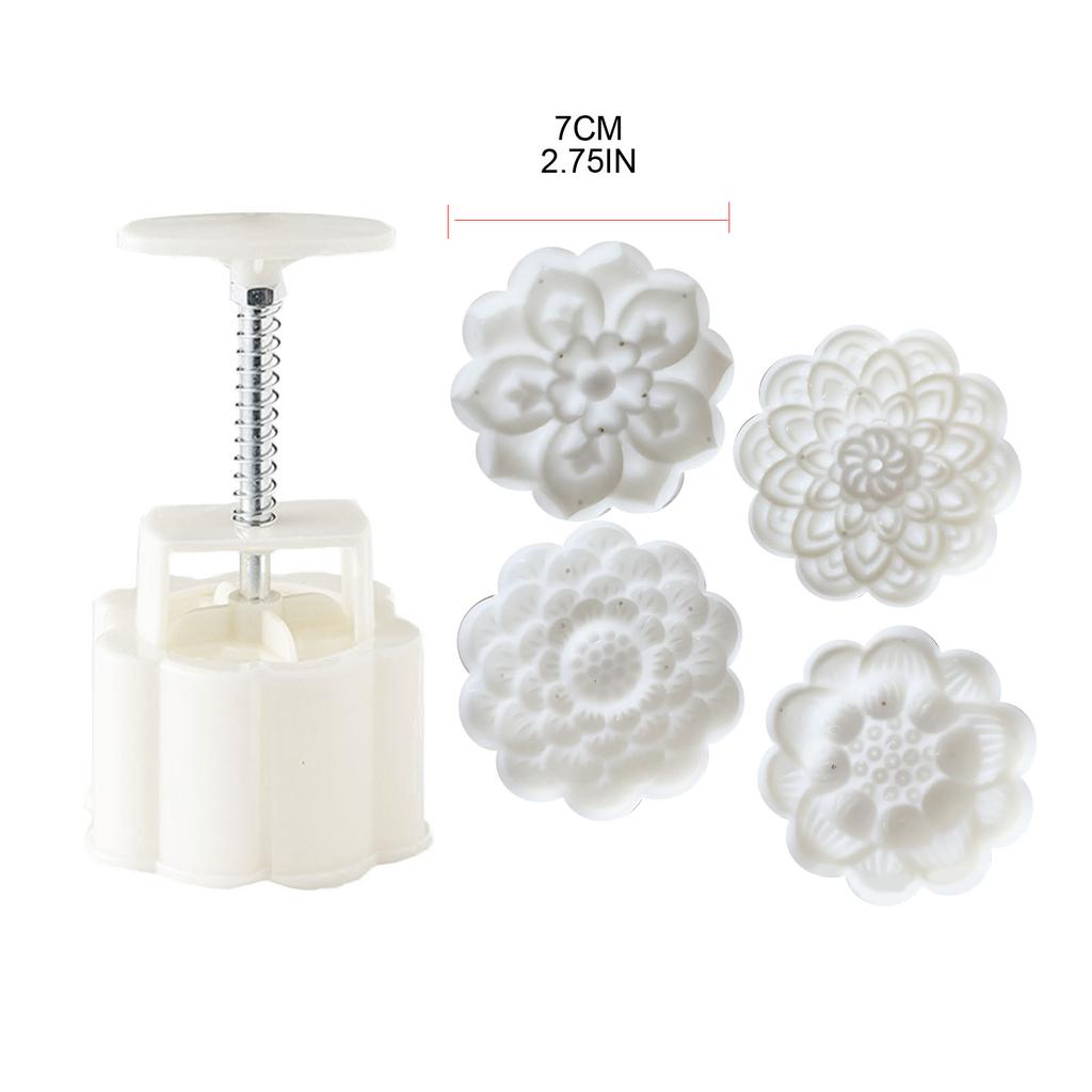 75 г штампы для лунного кекса в форме лотоса, формы для лунного кекса, пластиковые инструменты для лунного кекса, ручное давление, пластиковый материал, аксессуары для выпечки