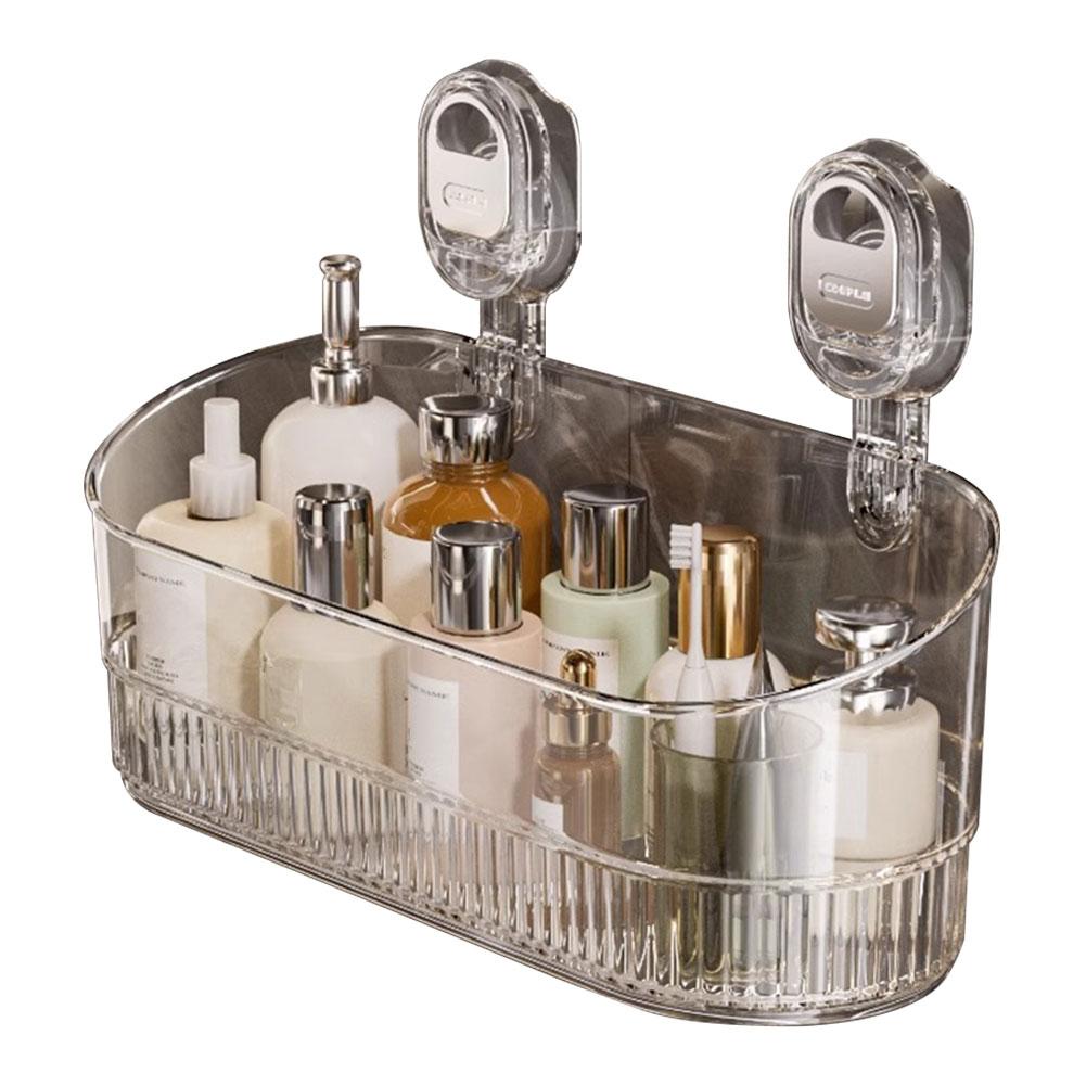 Hanging Shower Shelf Large Capacity & Strong Load-Bearing Removable Shower Basket Suction Cup Shower Caddy for Bathroom Kitchen