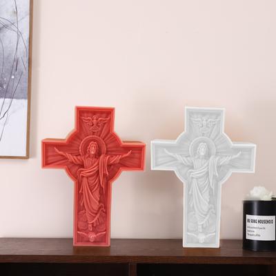 Литейные геометрические формы для свечей своими руками, силиконовые поделки, крестообразная форма, подвеска, 3D геометрическая форма для свечей, формы для украшения свечей