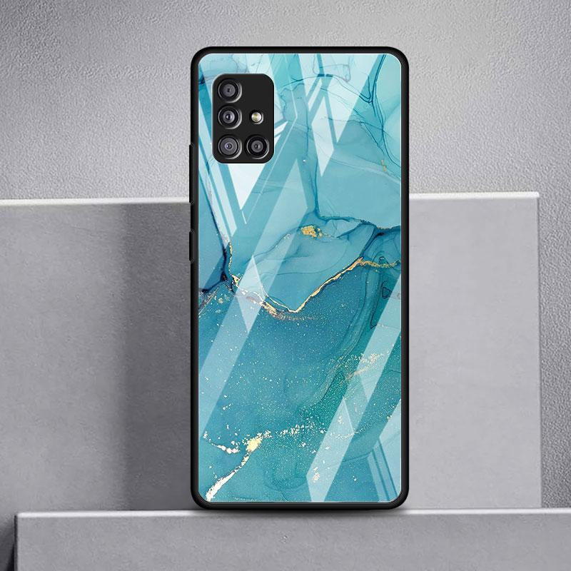 Мраморный узор 3 стеклянный чехол для Samsung Galaxy A52 A71 A50 A51 A70 A21s A31 A72 A10 A12 A30 A22 5G чехол для телефона