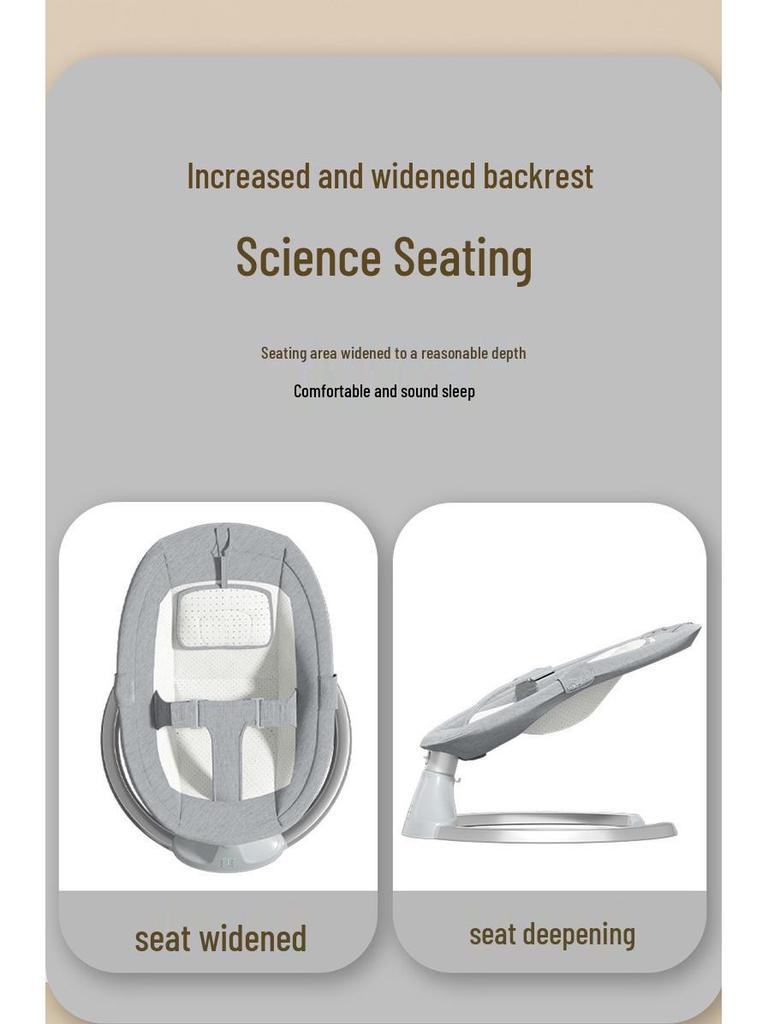 Многофункциональное электрическое кресло-качалка для младенца: Кресло-реклайнер для новорожденных для сна.