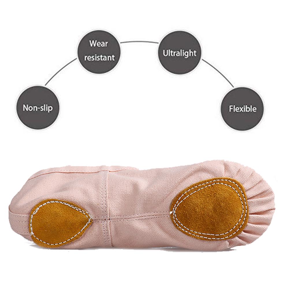Girls Canvas Ballet Shoes/Ballet Slipper/Dance Shoe/Yoga Shoes Split Sole Flats