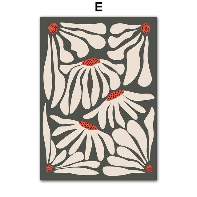 Роза неправильной цветовой гаммы, геометрические фигуры, настенные художественные постеры, принты, скандинавская картина на холсте, абстрактные картины, декор для гостиной