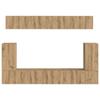 TV Cabinet Set 5 Pieces Artisan Oak Engineered Wood