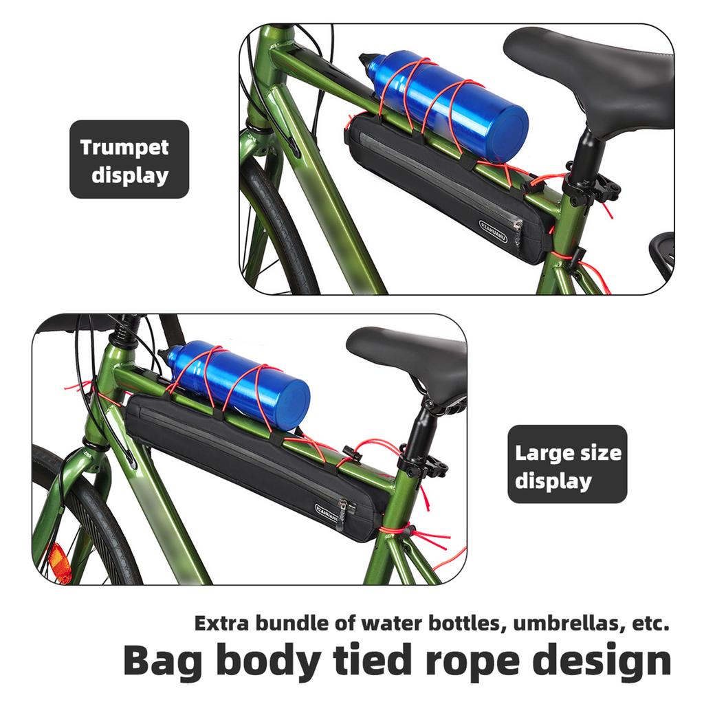 Waterproof Bicycle Triangle Bag Large Capacity Bicycle Frame Bag Bike Under Tube Bag