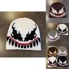 Venom Style Knit Hat Unisex Acrylic Fabric For Streetwear And Cold Weather