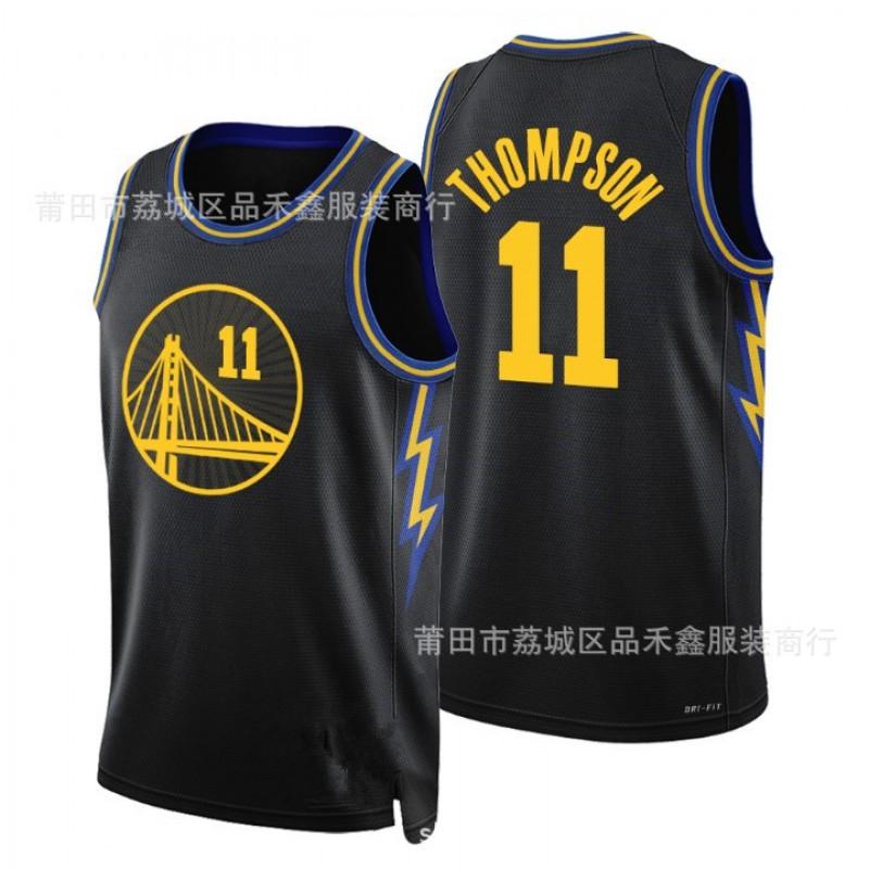 Golden State Warriors 30 Curry 11 Thompson Basketball Jersey Breathable Fan Sportswear