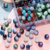 50/100 шт. 8 мм Цветные Стеклянные Бусины-Разделители Россыпью для DIY Браслетов, Ожерелий, Изготовления Украшений Аксессуары Принадлежности