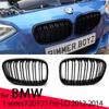 Car Front Bumper Grilles Kidney Racing Grill For BMW 1 Series F20 F21 Pre-LCI 2011-2015 Accessories Double Slat Replacement