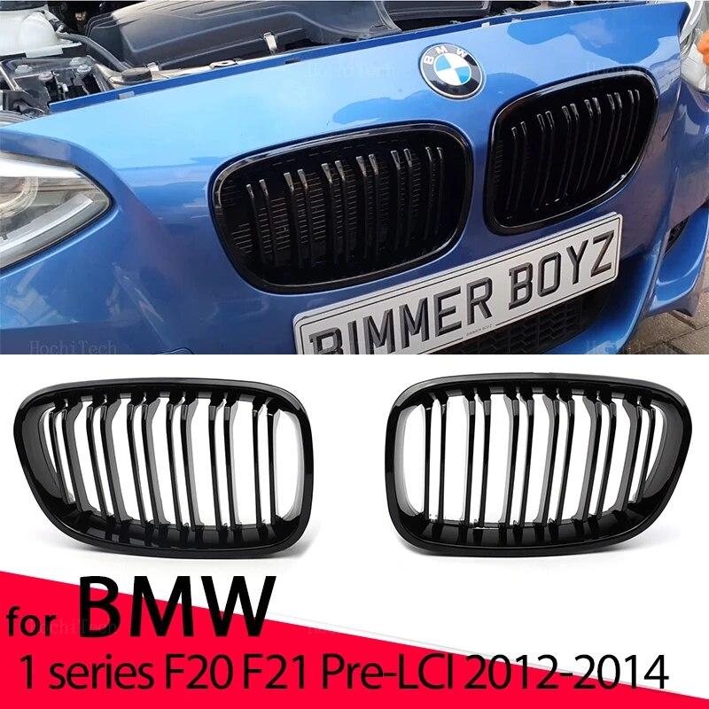 Решетки переднего бампера автомобиля для BMW 1 серии F20 F21 Pre-LCI 2011-2015, аксессуары, замена двойной планки