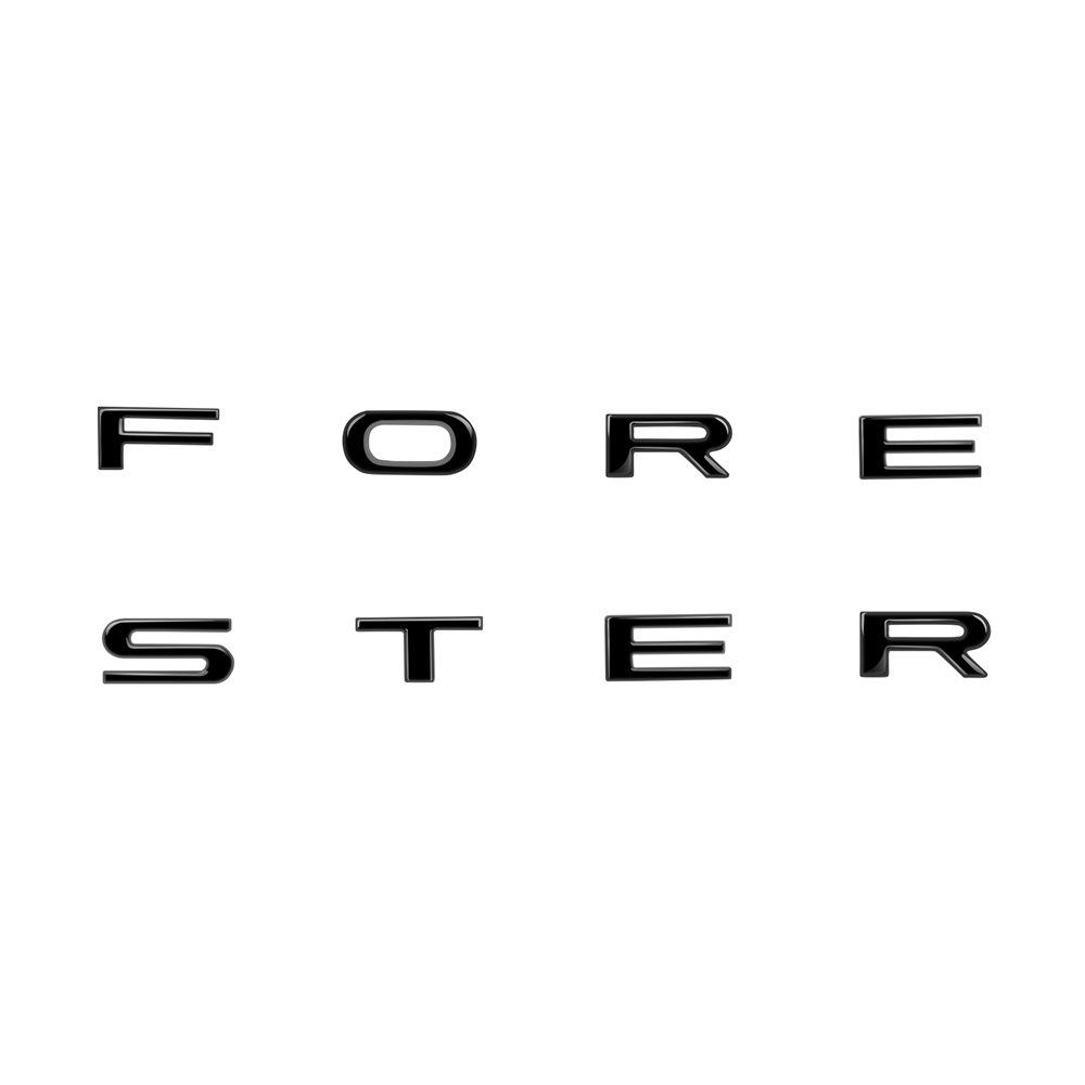 cxjva7 Tailgate Insert Letters For Subaru Forester 2024 2025 Badge 3D Raised Emblem Logo Stickers Rear Door Decals Car Accessories 8pcs
