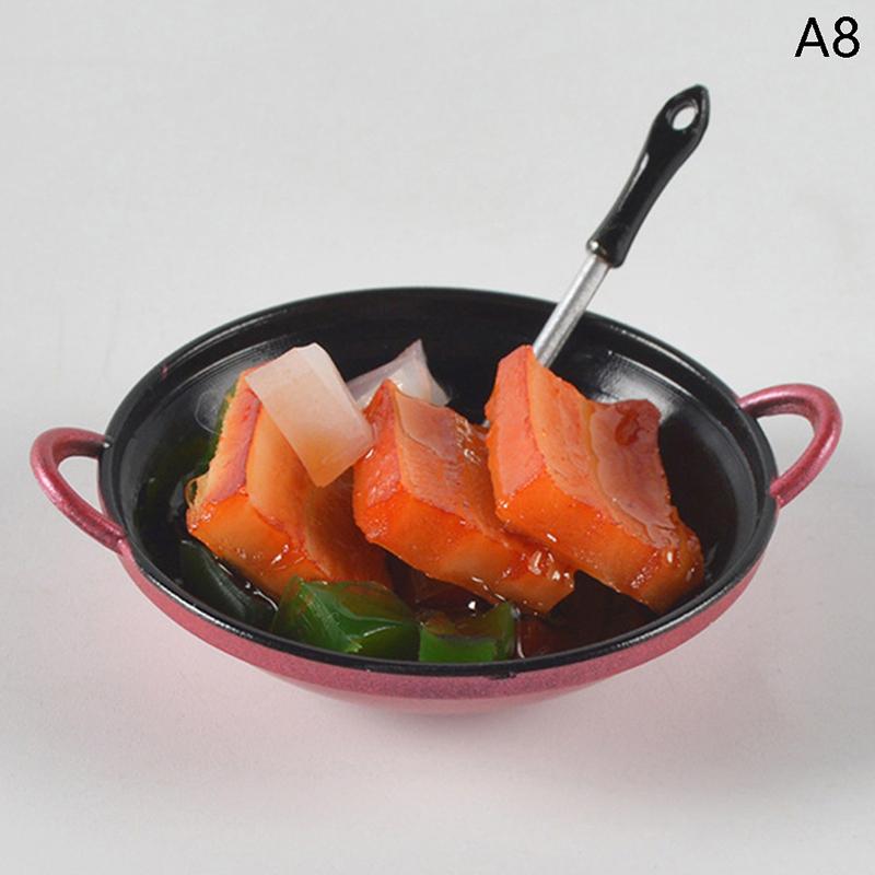 Кукольный домик миниатюрные аксессуары «сделай сам» кастрюля для приготовления пищи с моделью кухонной утвари