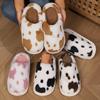 Fashion Fluffy Slippers Women House Flat Bottom Casual Winter Fashion Shoes Girls Home Plush Warm Platform Elegant Footwear Large Size