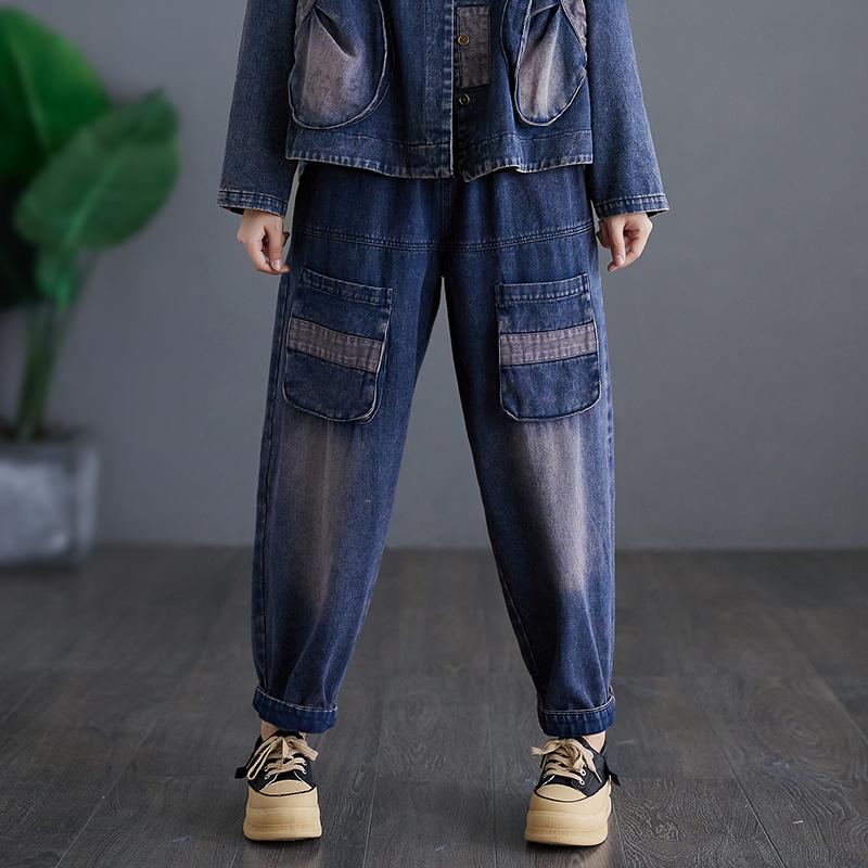 DIMANAF 2023 Большие размеры, летние модные длинные брюки, женские свободные винтажные брюки с эластичной резинкой на талии и карманами, повседневные базовые брюки-шаровары
