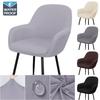 Waterproof High Arm Chair Cover Elastic Dining Chair Slipcovers Washable Office Armchair Covers Chair Covers For Kitchen Home