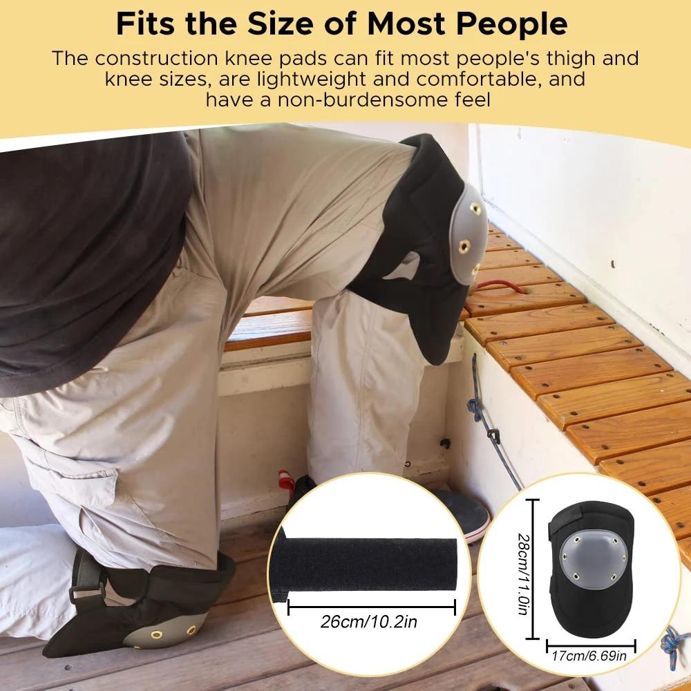 1 пара наколенников для мужчин, напольных работ, прочные строительные наколенники, профессиональные наколенники для полов, садоводства, строительства
