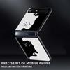 Забавный черный кот милый роскошный складной жесткий чехол для Samsung Z Flip Phone Case для Galaxy Z Flip Z Flip3 5G Back Cover Fundas