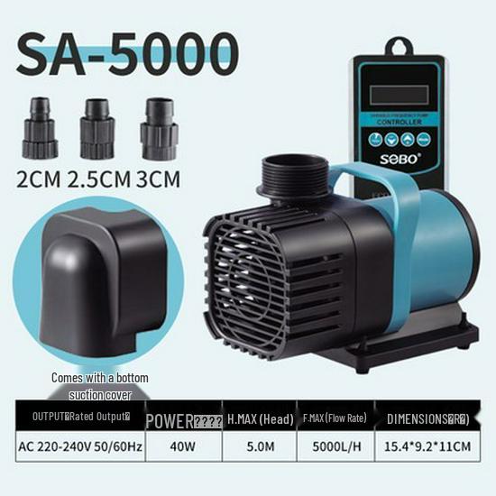Songbao Amphibious Fish Tank & Pond Submersible Pump with Frequency Conversion