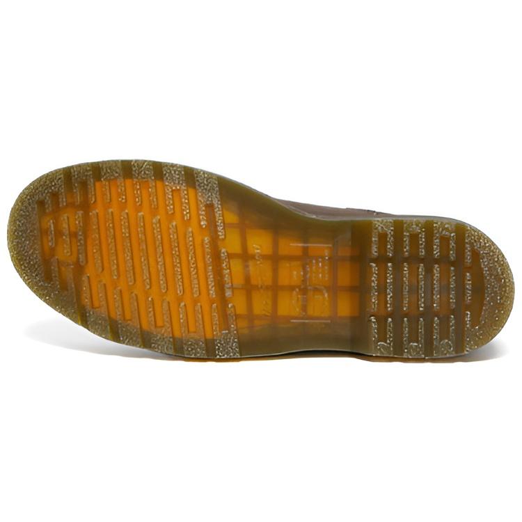 Dr. Martens 2976 Желтая строчка Кожа Crazy Horse Челси 'Темно-коричневые' Мужские 27486201