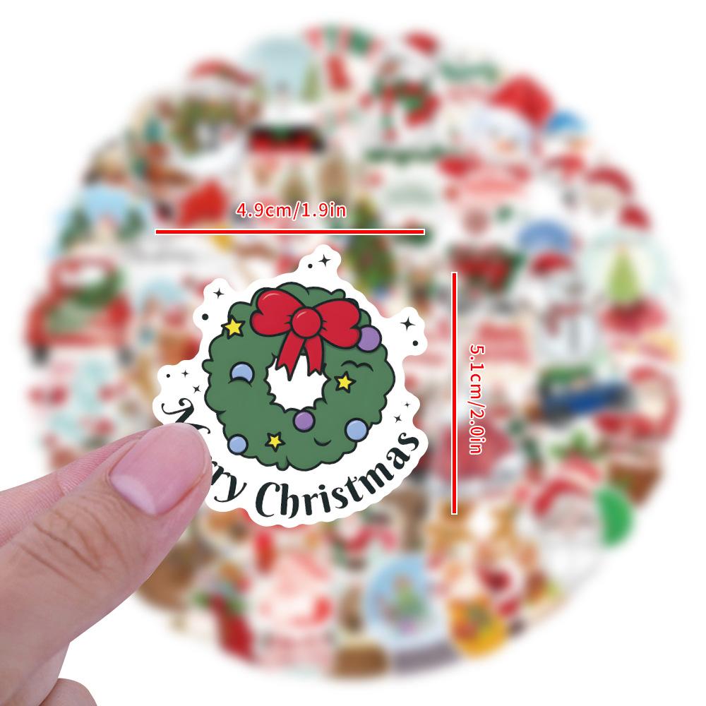 60/120 Новые Рождественские Граффити Наклейки Чемодан Скейтборд Блокнот Стакан для воды Мобильные наклейки