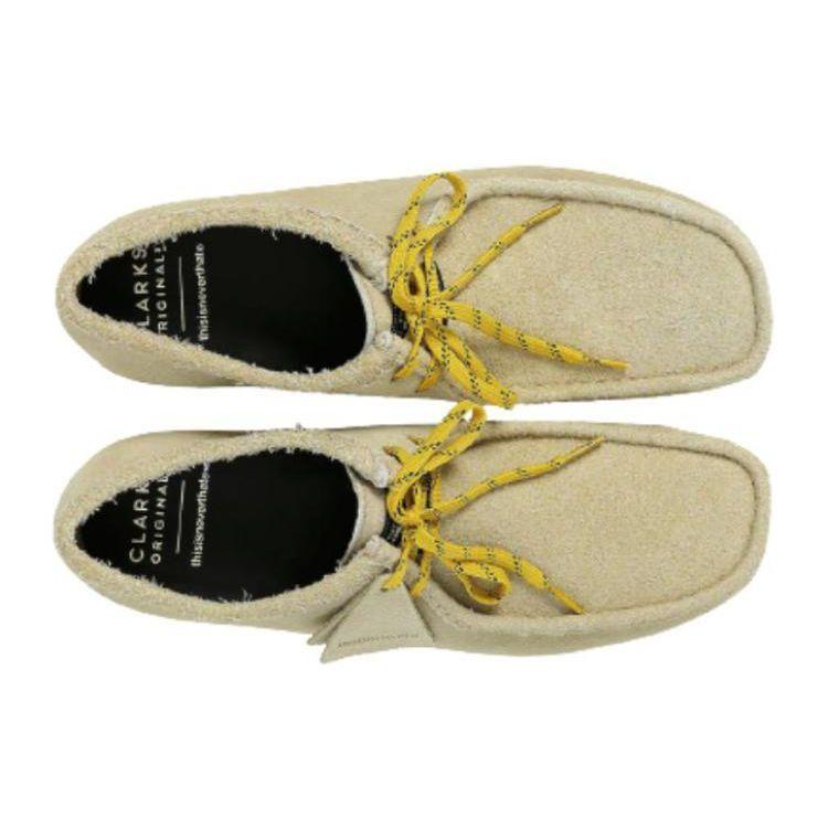 Clarks Originals Wallabee thisisneverthat Кленовые Мужские Кроссовки Желтые 261-66661