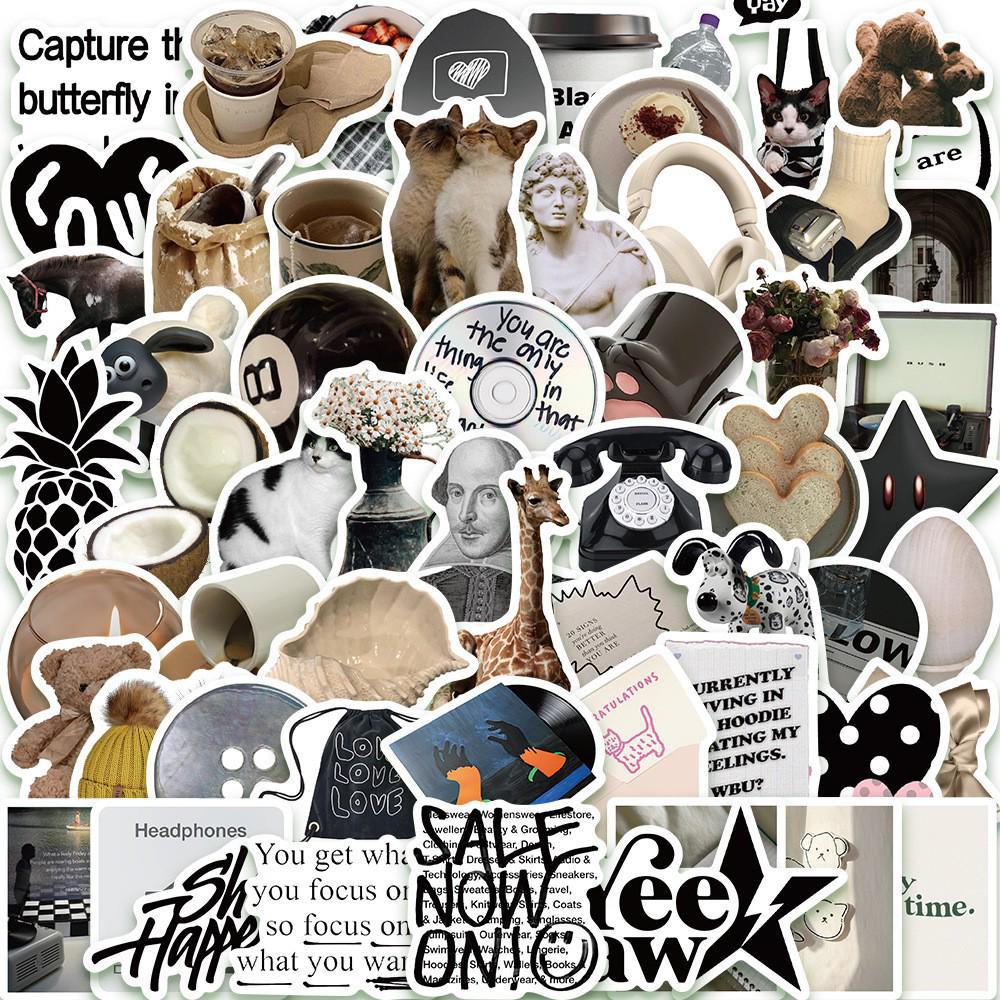 50-500 листов: Уникальные корейско-американские INS свежие декоративные наклейки для блокнотов для проектов «сделай сам»
