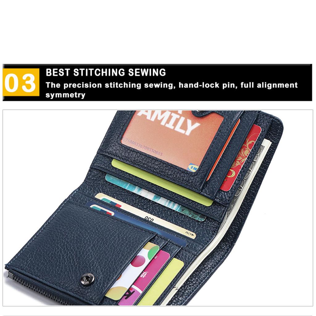 Женский кошелек из натуральной кожи с коротким абзацем, модный новый первый слой из воловьей кожи, сумка для карт, женский маленький кошелек на молнии