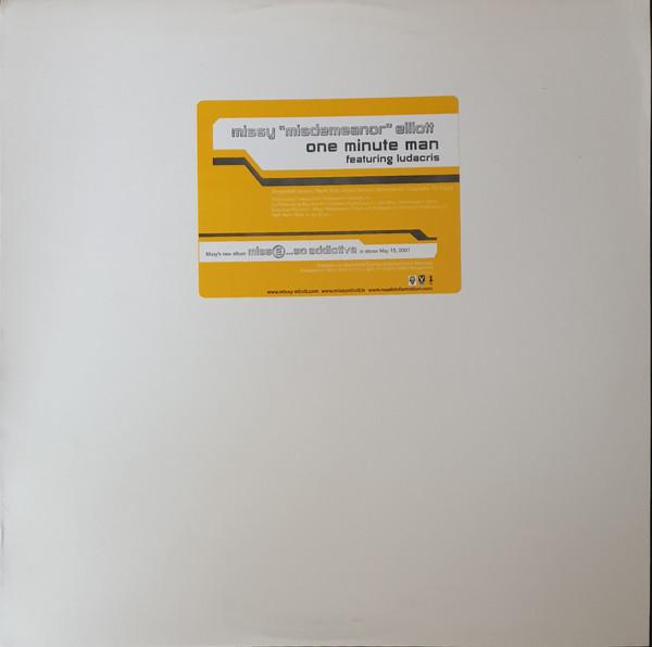 12inch Record MISSY ELLIOTT, LUDACRIS - One Minute Man ED6276 Elektra 2001 US Rap & Hip-Hop/R&B Used