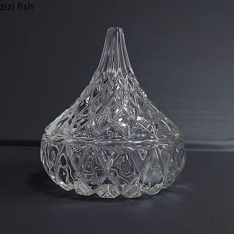 Креативная стеклянная миска неправильной формы с крышкой для ресторана, молекулярной кухни, демонстрационная миска, десертная миска для суши, специальная столовая посуда