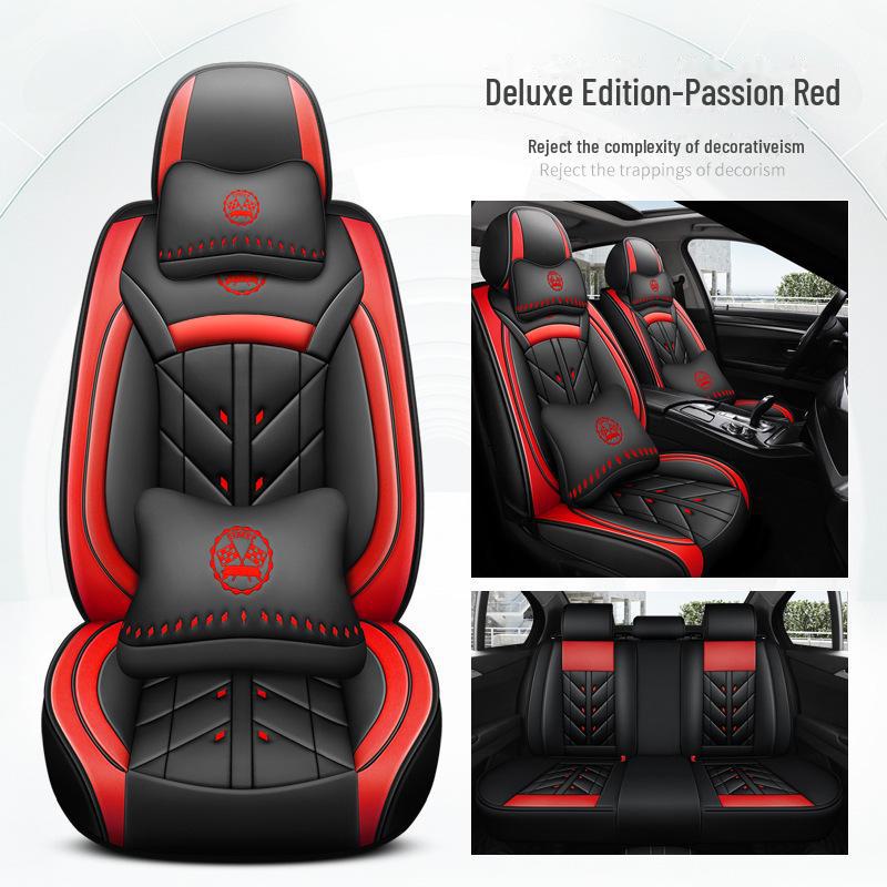 Universal Car Seat Cushion for Great Wall Cannon Pickup, Haval H6, Big Dog M6, First Love F7. Leather Full Cover Seat Cushion.