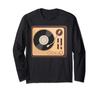 Vinyl Record Player Retro Style Record Collector Long Sleeve T-Shirt