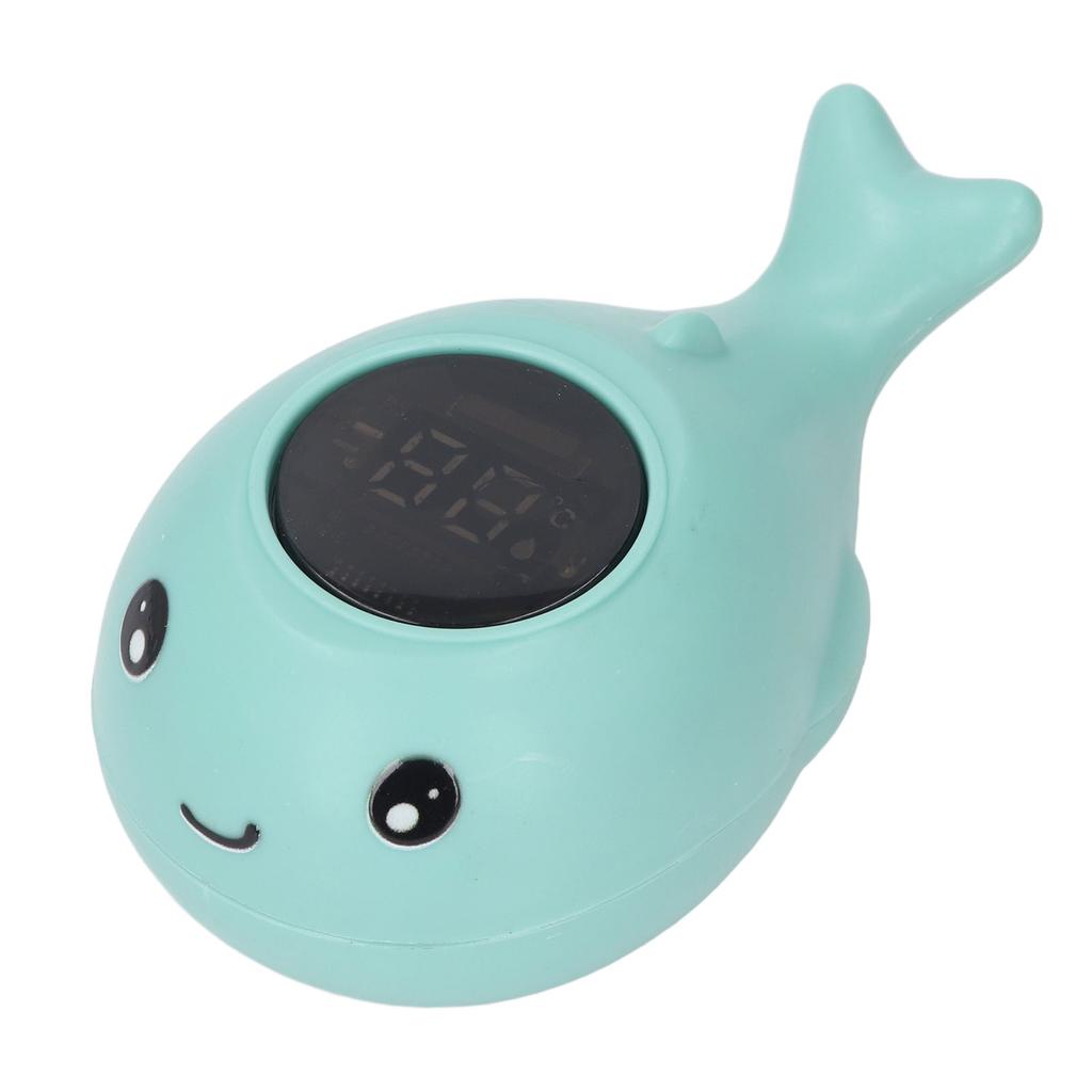 Blue Whale Baby Bath Thermometer LED Display Baby Bath Floating Toy Water Thermometer for Bathtub